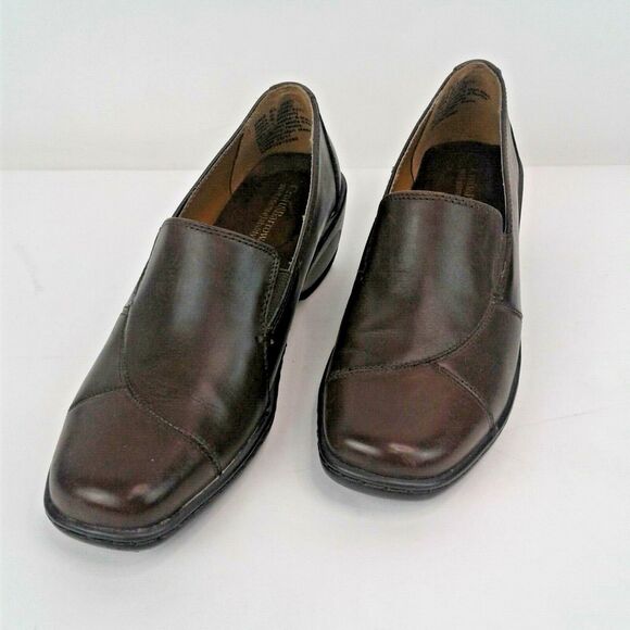 Croft-Barrow sole (sense) ability Womans Brown Slip-On-2.25" Wedge Heels Sz 6.5M - Picture 2 of 8